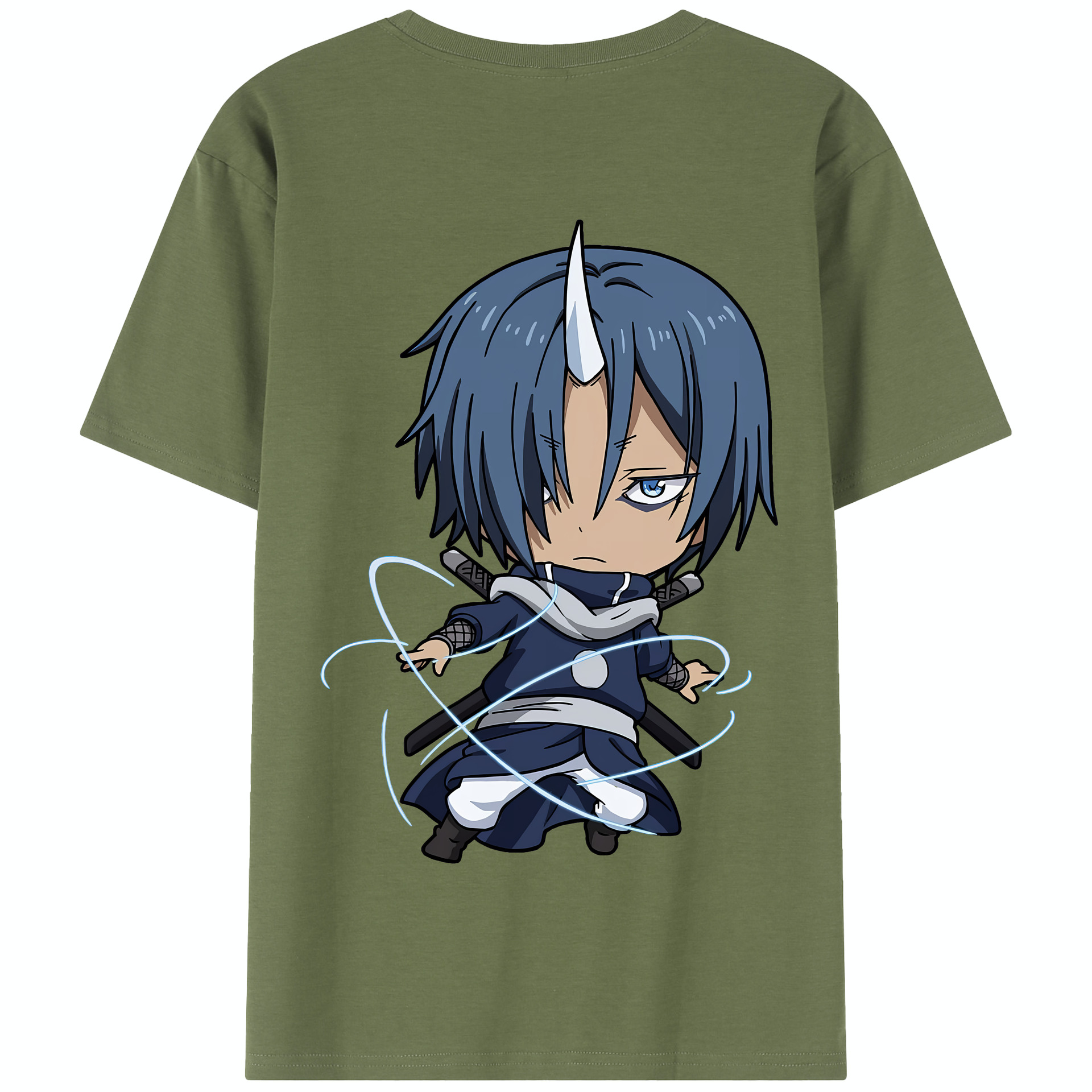 （画像用） 転スラ Regarding Reincarnated to Slime 綿100％半袖Tシャツ（背面プリント）